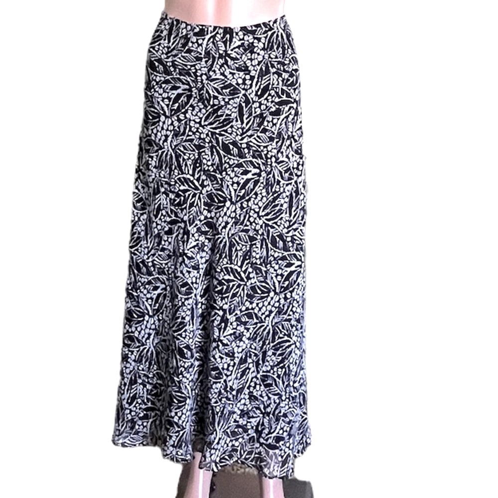 Lane Bryant Maxi Skirt, Black White | 14/16 - Picture 1 of 10